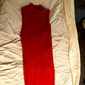 JustFab Full length dress Red Small